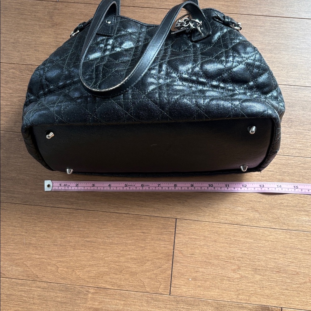 Black Dior Cannage Panarea tote bag - Picture 6 of 8
